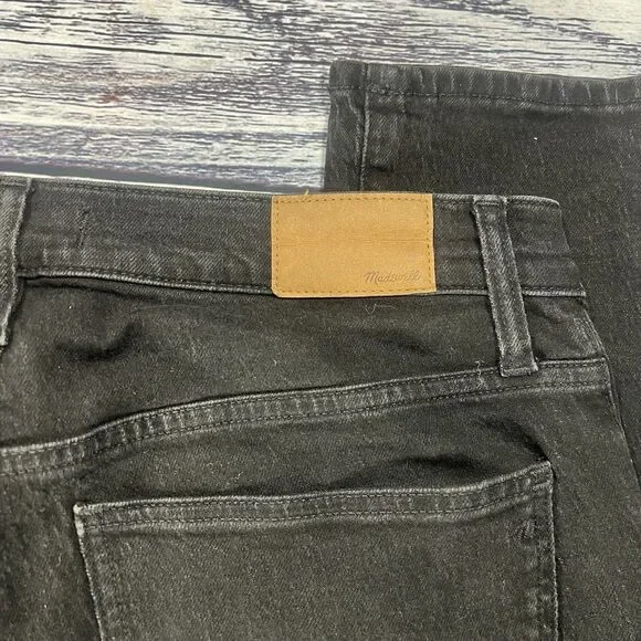 Madewell The Mid Rise Perfect Vintage Jean Clean Black NH629 Women’s Size 30 - Picture 5 of 7